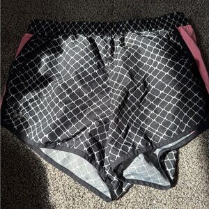 Under Armour Black and Pink Women's Shorts